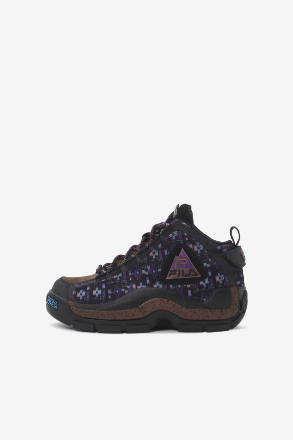 Fila Black/Pinecone/Purple Big Kids' Grant Hill 2 Outdoor
