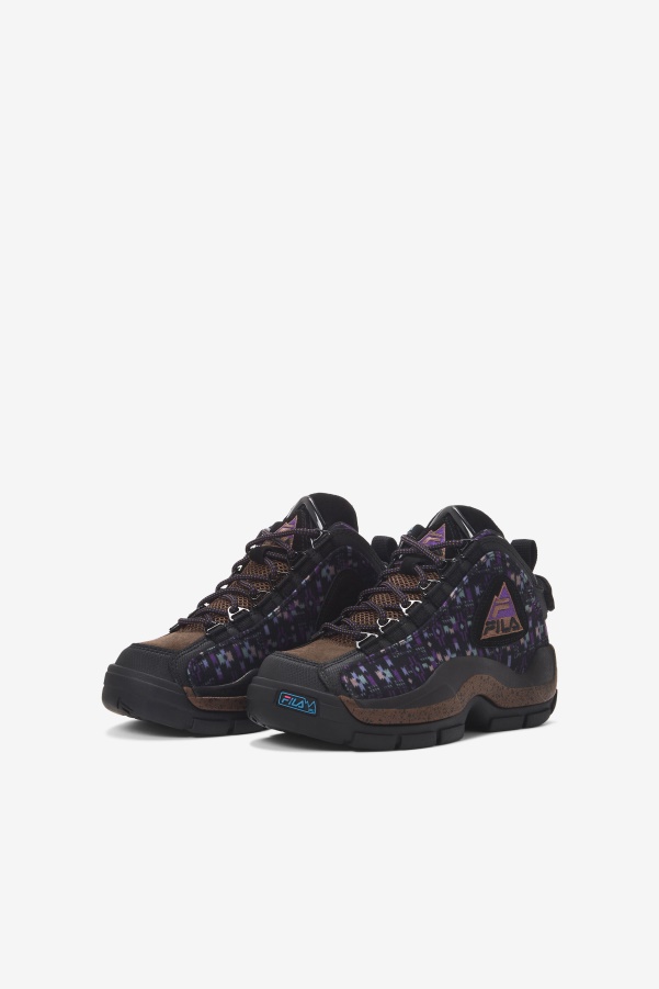 Fila Black/Pinecone/Purple Big Kids' Grant Hill 2 Outdoor