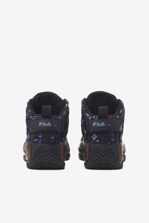 Fila Black/Pinecone/Purple Big Kids' Grant Hill 2 Outdoor