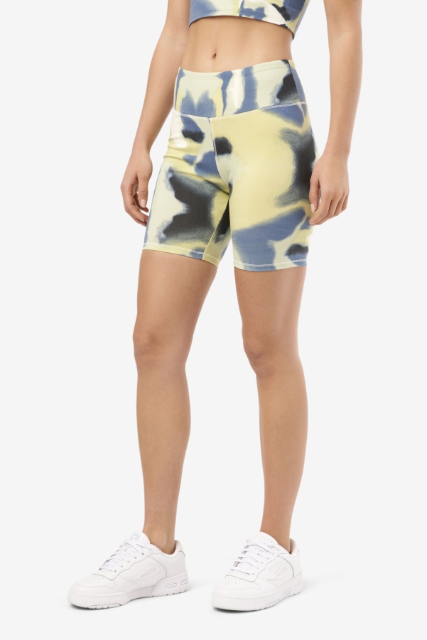 Dawn Bike Short Brushstroke Print Fila