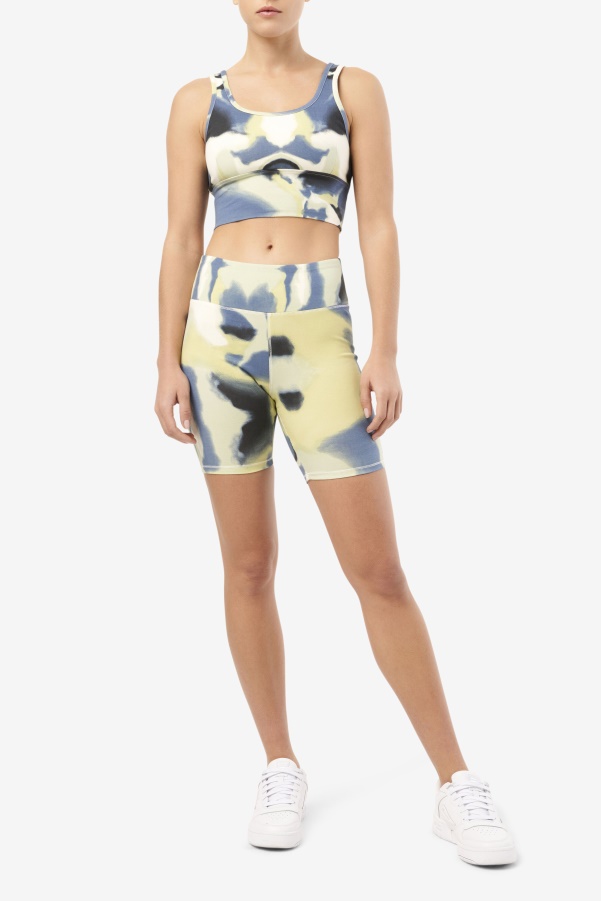 Dawn Bike Short Brushstroke Print Fila