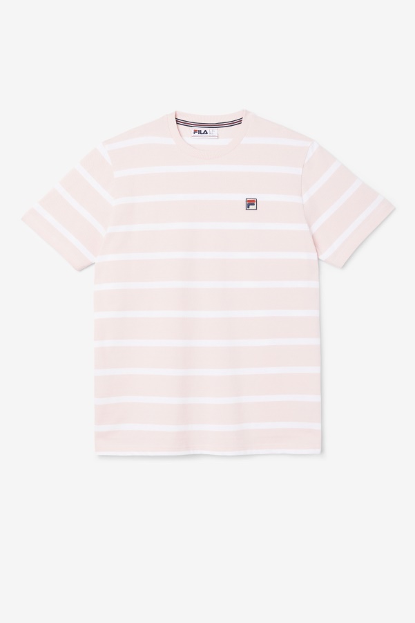 Pink/White Fila Deny Crew