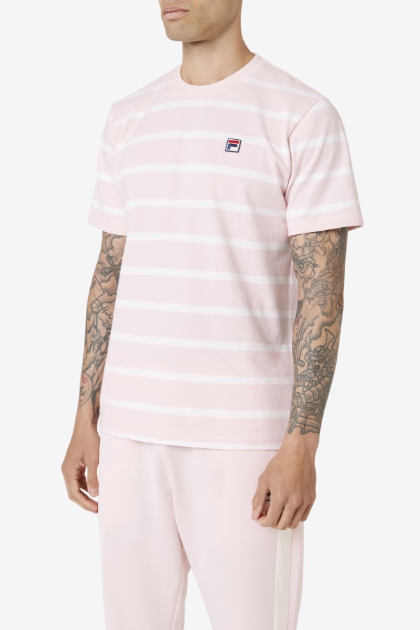Pink/White Fila Deny Crew