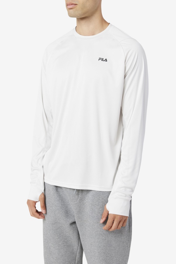 Nimbus Cloud/Black Fila Jazam Long Sleeve Crew