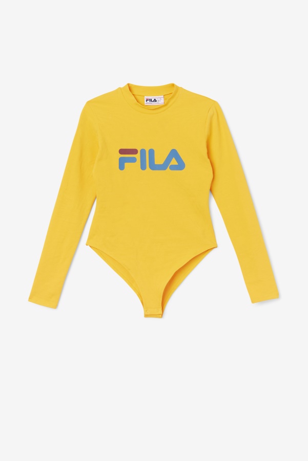 Chaya Bodysuit Yellow/Vallarta Blue/Rhubarb Fila