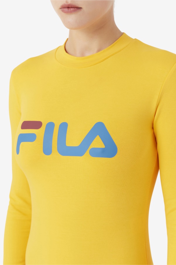 Chaya Bodysuit Yellow/Vallarta Blue/Rhubarb Fila