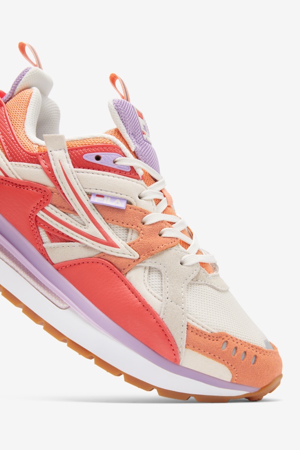 Women's Sandenal Fila White/Orange/Cayenne