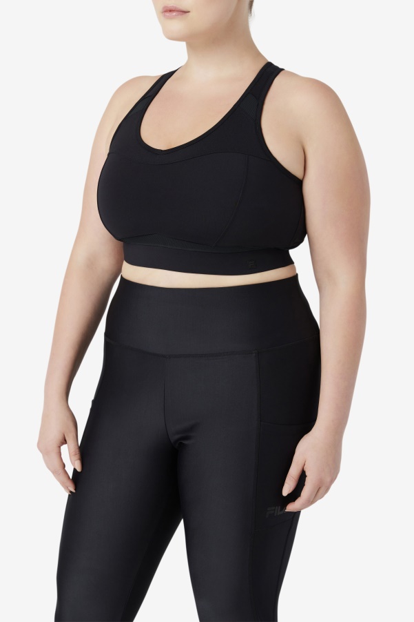 Fila Uplift Racerback Sports Bra Black