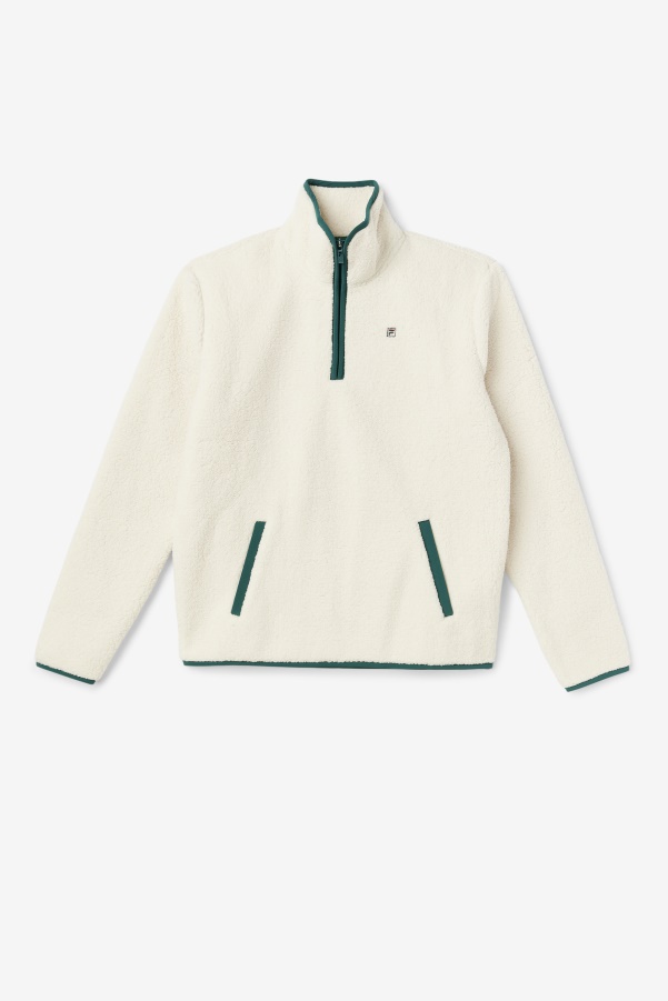 Fila Kyomi Quarter Zip Pullover Tofu/Forest Biome