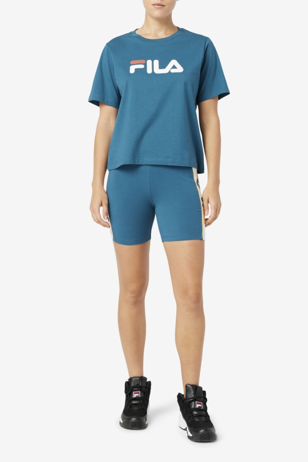 Blue Coral Fila Thea Tee