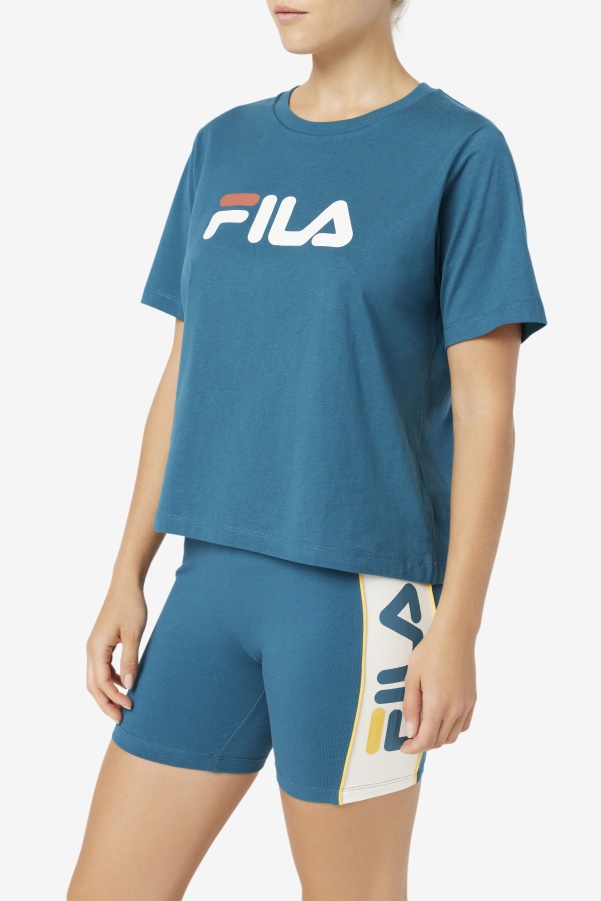 Blue Coral Fila Thea Tee