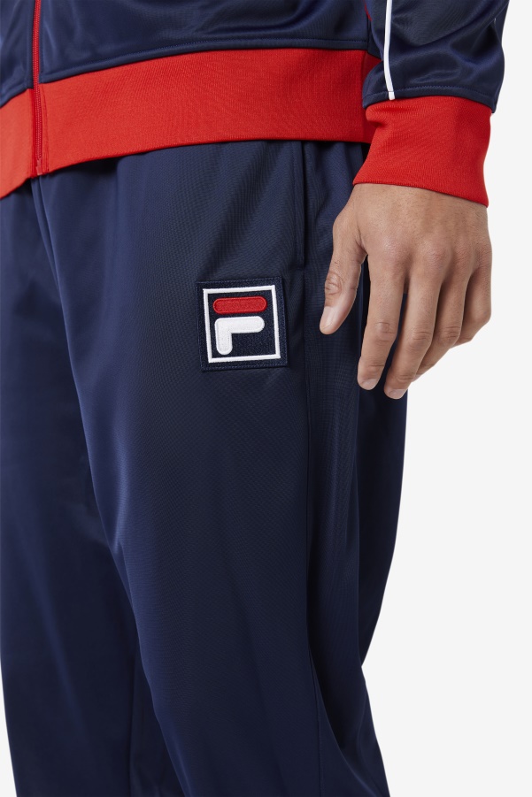 Navy/Red/White Fila Wayan Track Pant