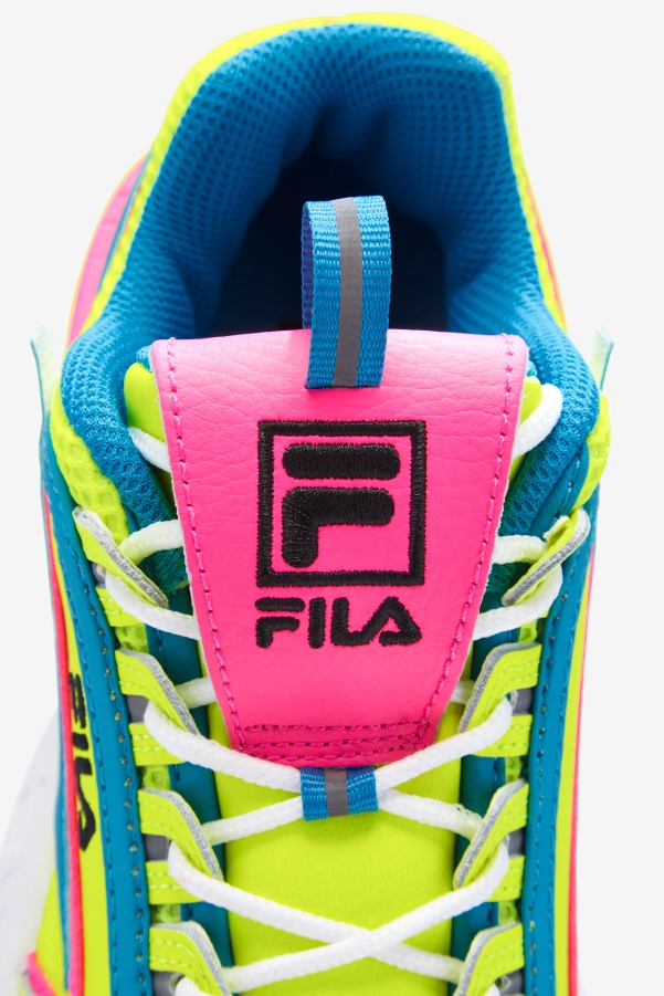 Fila Big Kids' Disruptor 2 Exp Yellow/Atomic Blue/Pink