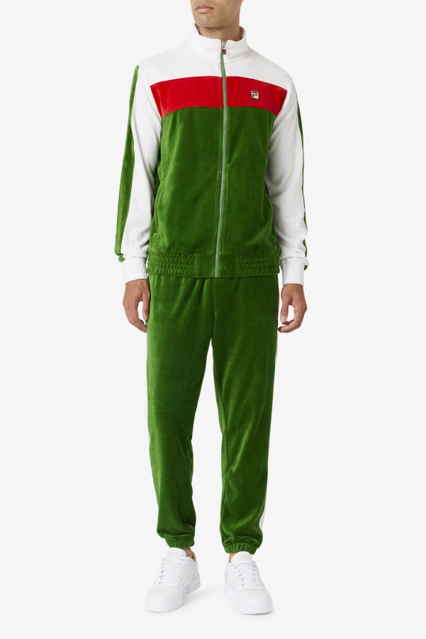 Brice Velour Jacket Formal Garden/White/Red Fila