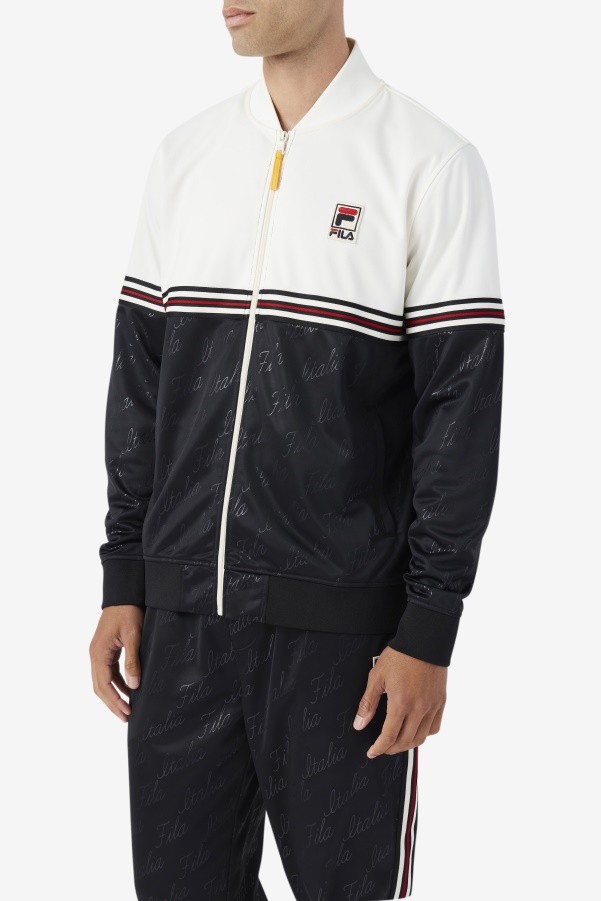 Black/Gardenia/Yellow Ridd Track Jacket Fila
