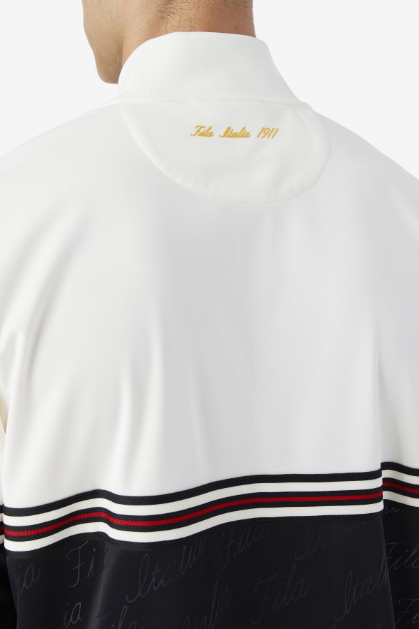 Black/Gardenia/Yellow Ridd Track Jacket Fila