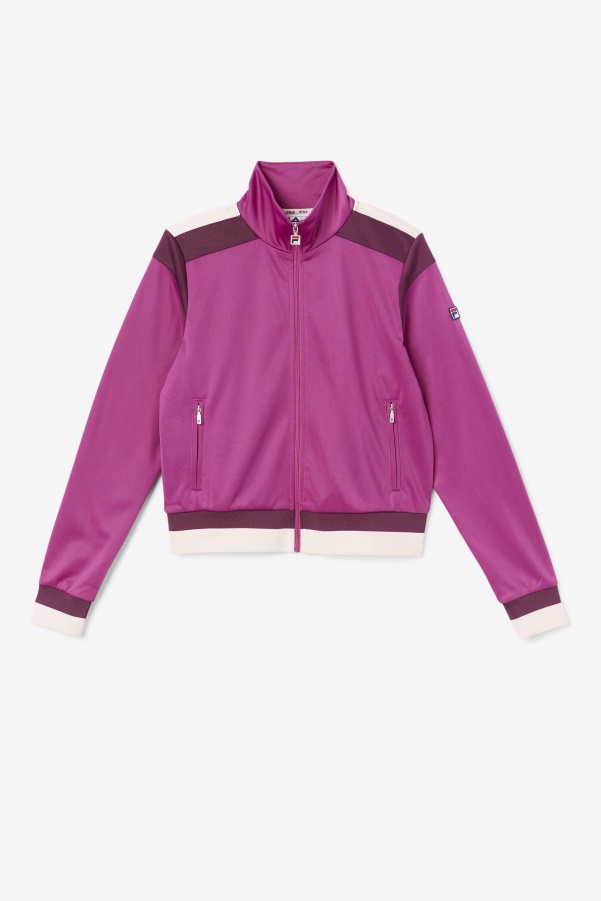 Rouge/Grape Wine/Potpourri Fila Sandy Track Jacket