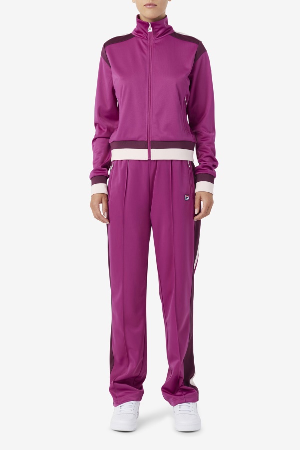 Rouge/Grape Wine/Potpourri Fila Sandy Track Jacket