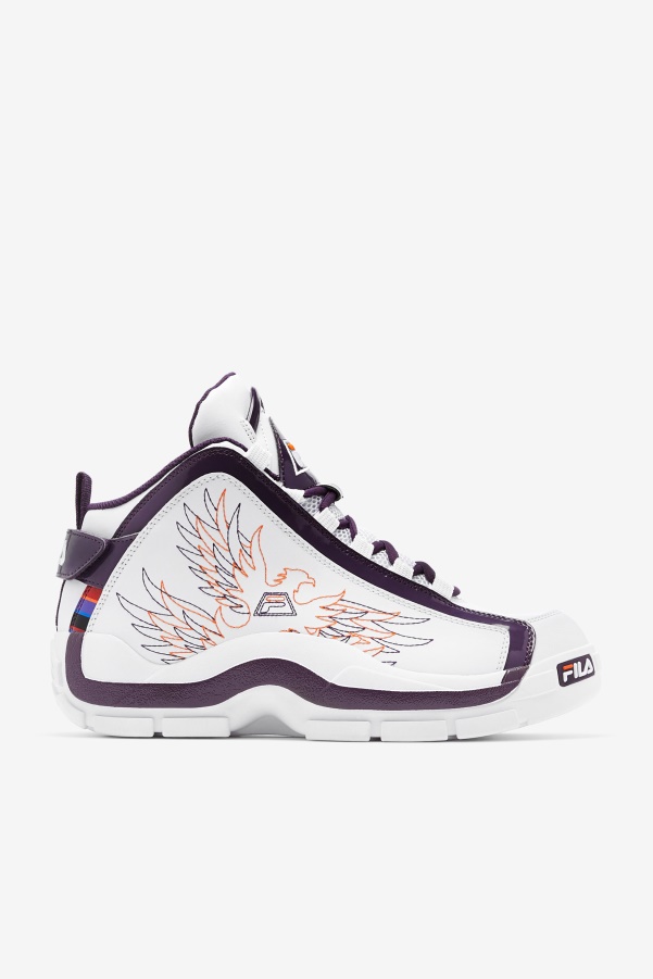 Men's Grant Hill 2 History White/Purple Pennant/Orange Fila