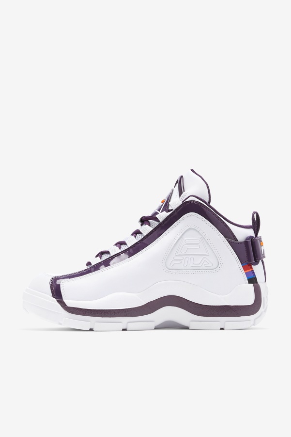 Men's Grant Hill 2 History White/Purple Pennant/Orange Fila