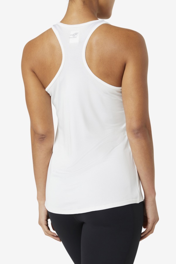Pickleball Racerback Tank Fila White
