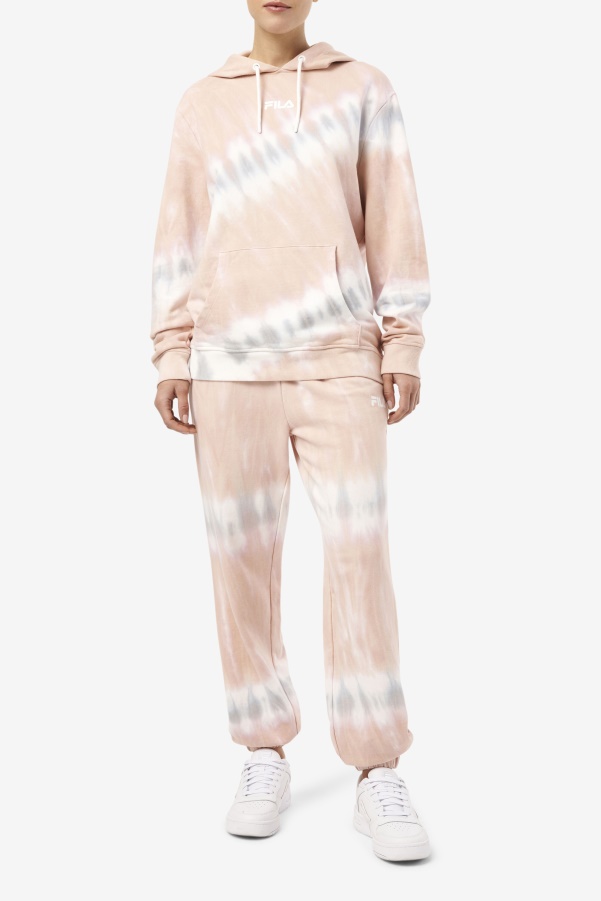 Fila Aerolynn Tie Dye Hoodie Gardenia/White/Belgian Block