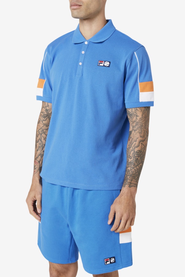 Strong Blue/White/Coral Rose Coda Polo Fila