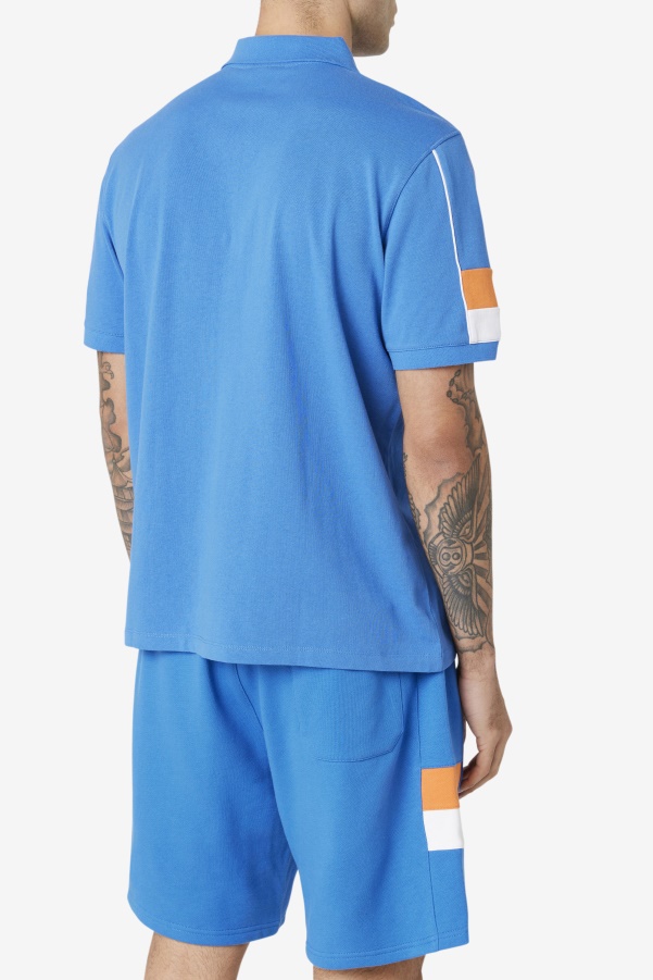 Strong Blue/White/Coral Rose Coda Polo Fila