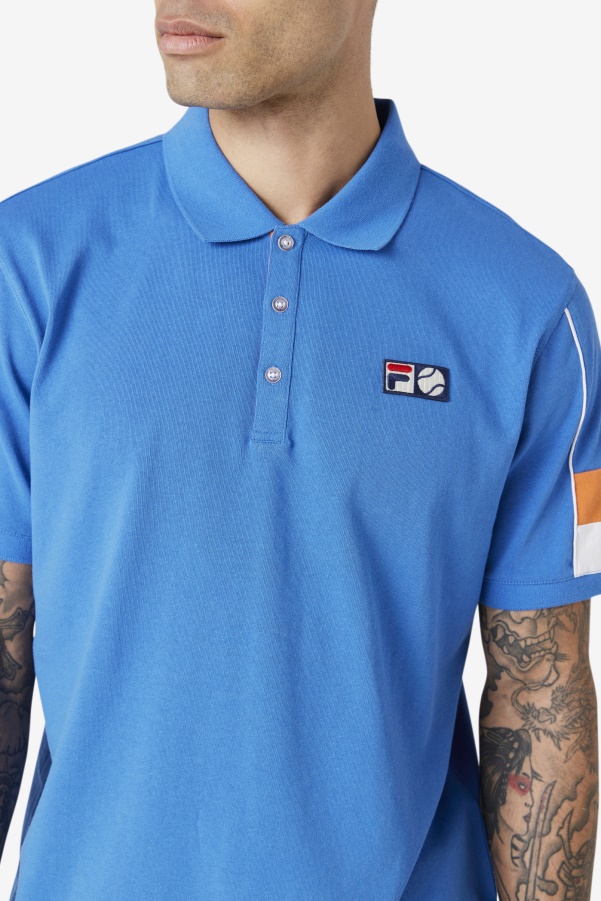 Strong Blue/White/Coral Rose Coda Polo Fila