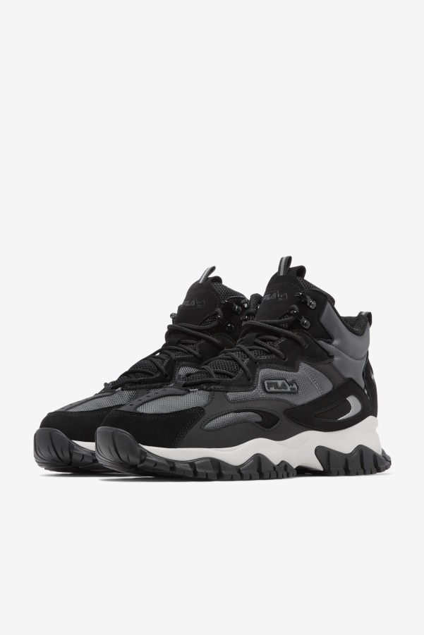 Shadow/Black/Silver Gray Men's Ray Tracer Tr 2 Mid Fila