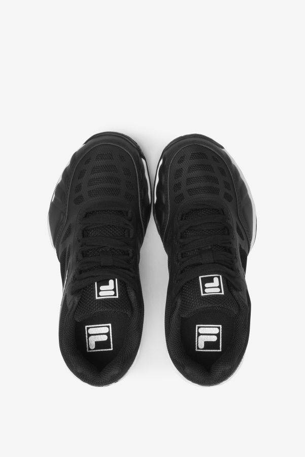 Kids' Axilus Jr Fila Black/White/Metallic Silver