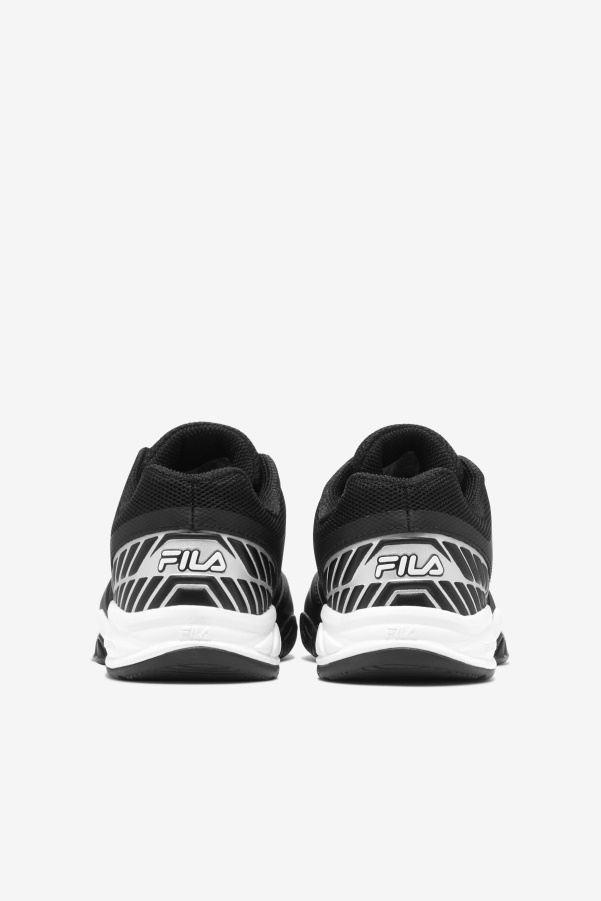 Kids' Axilus Jr Fila Black/White/Metallic Silver