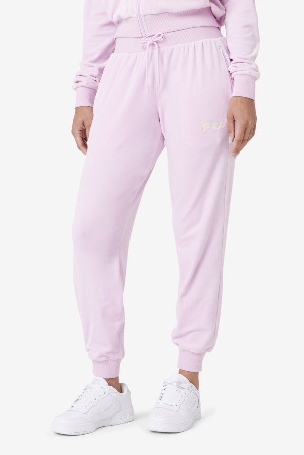 Fila Zura Velour Jogger Orchid