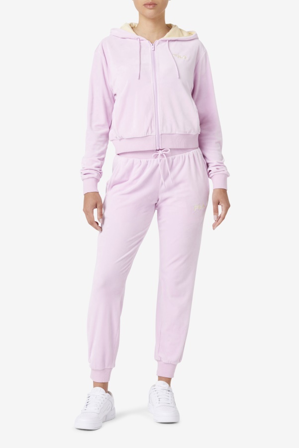 Fila Zura Velour Jogger Orchid