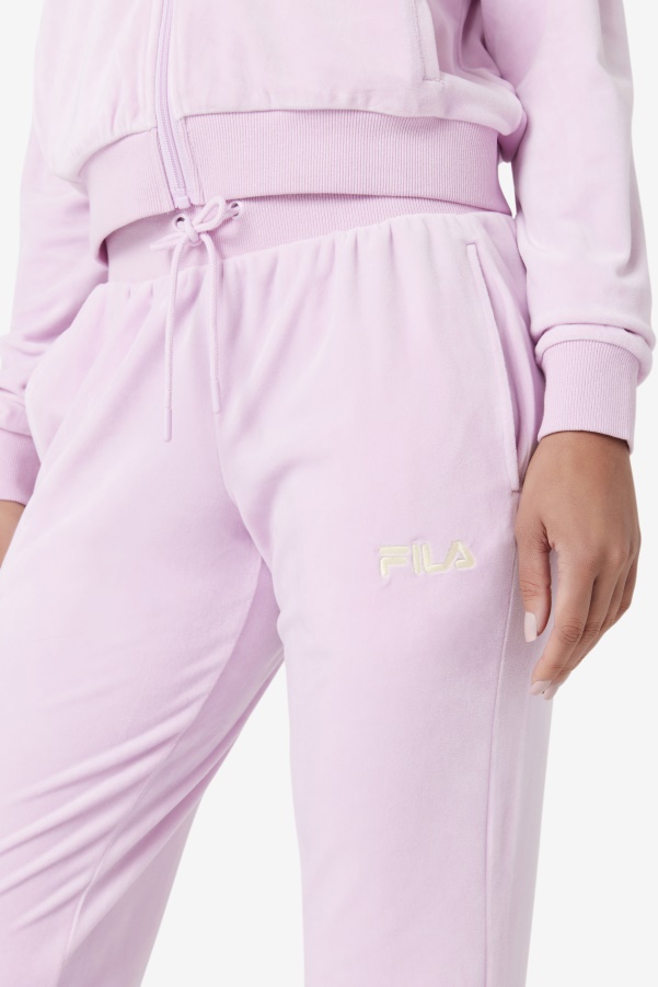Fila Zura Velour Jogger Orchid
