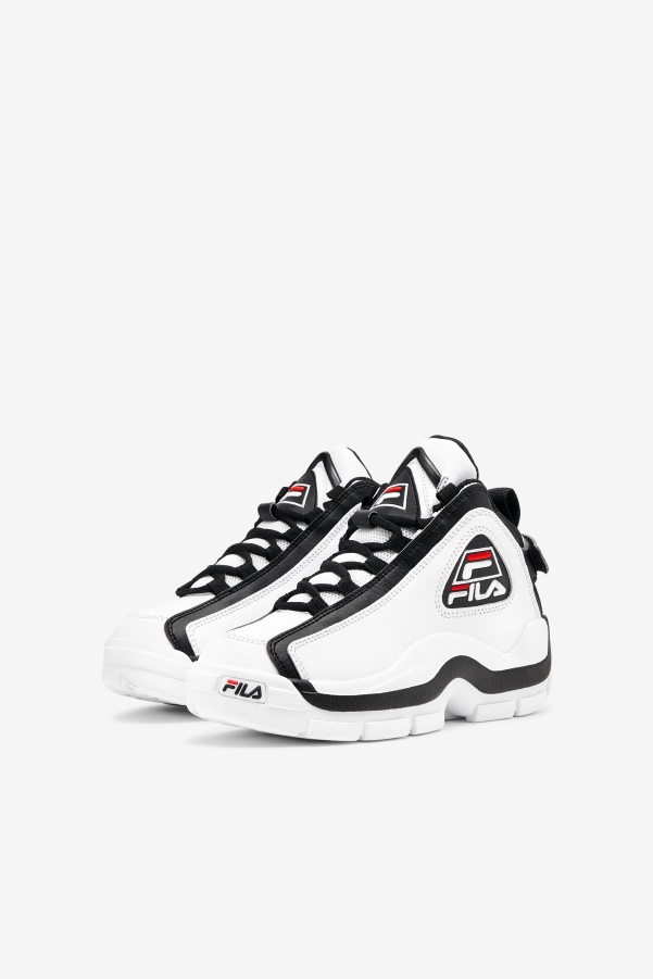 White/Black/Red Fila big kids' Grant Hill 2