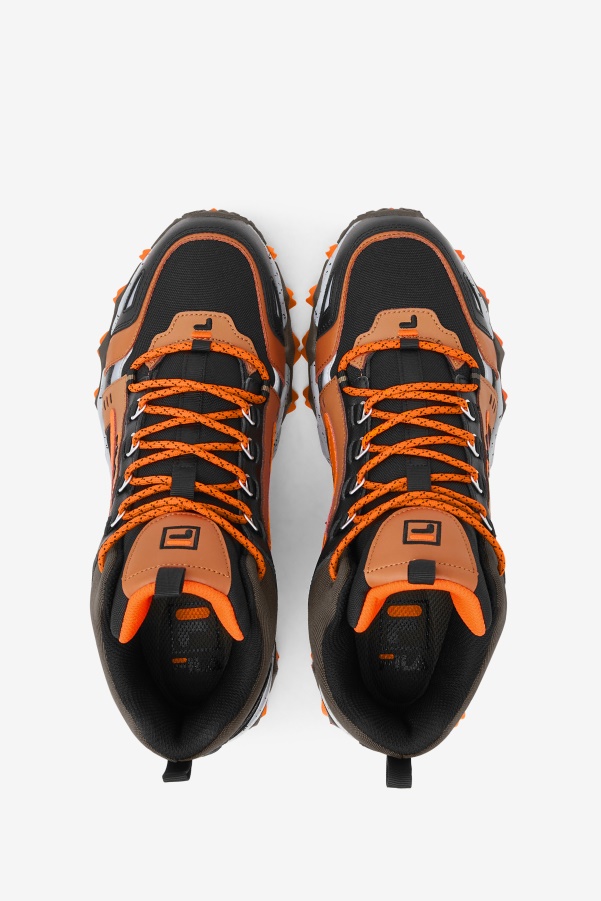 Black/Major Brown/Orange Fila Men's Oakmont Tr Mid