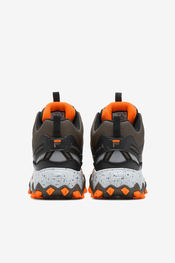 Black/Major Brown/Orange Fila Men's Oakmont Tr Mid