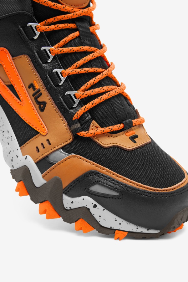 Black/Major Brown/Orange Fila Men's Oakmont Tr Mid