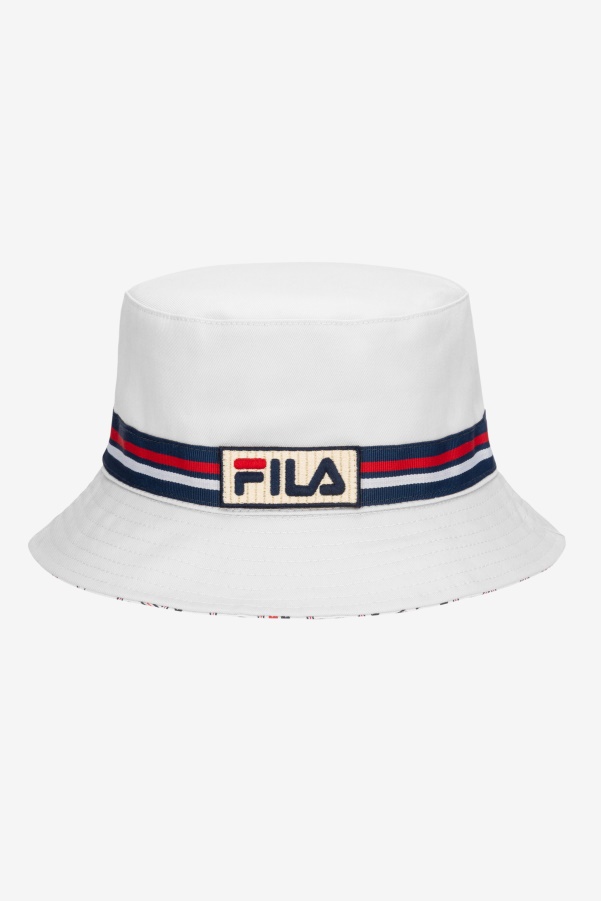 reversible bucket hat White Fila
