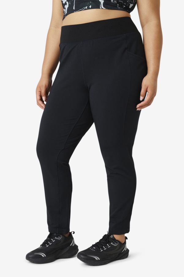 Black Fi-Lux Slim Leg Pant Fila