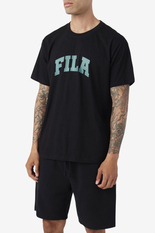 Cody Tee Black/Blue Spruce Fila