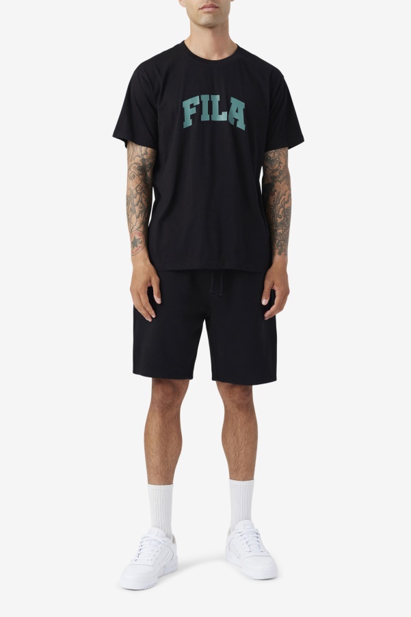 Cody Tee Black/Blue Spruce Fila