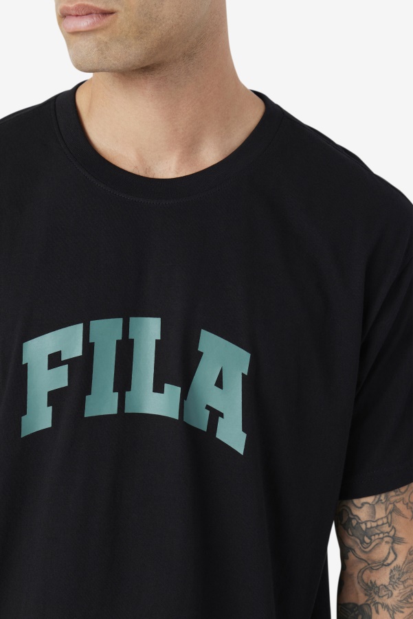 Cody Tee Black/Blue Spruce Fila