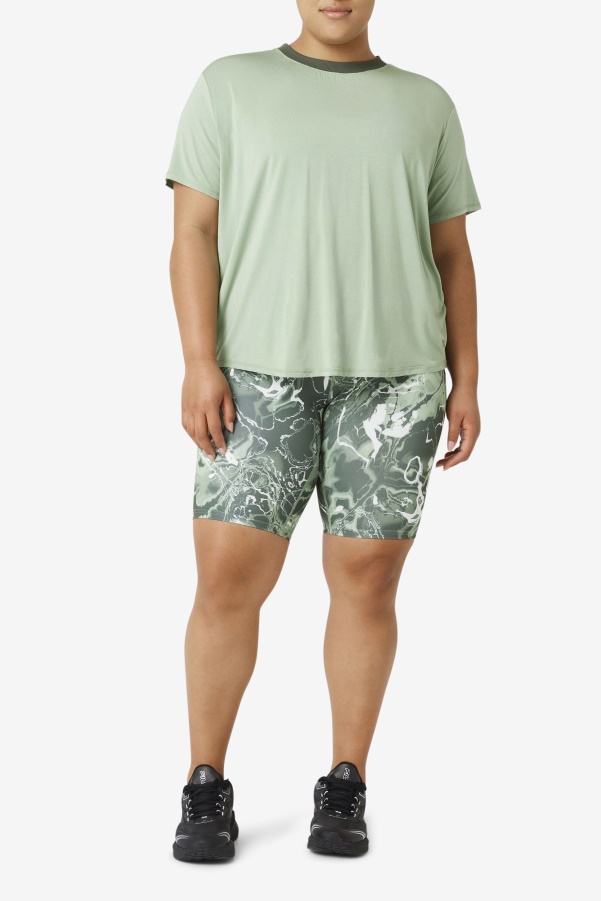 Fi-Lux Short Sleeve Top Basil/Thyme Fila