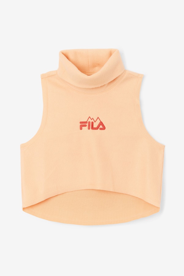 Eliana Cropped Neck Warmer Orange/Cayenne Fila
