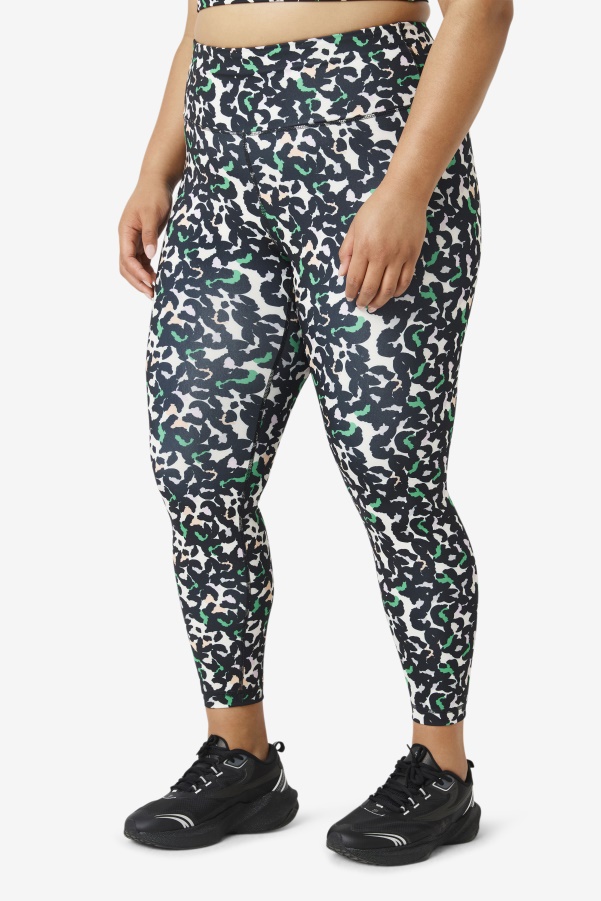 Forza Sleek 7/8 Leggings Fila Black Animal Print
