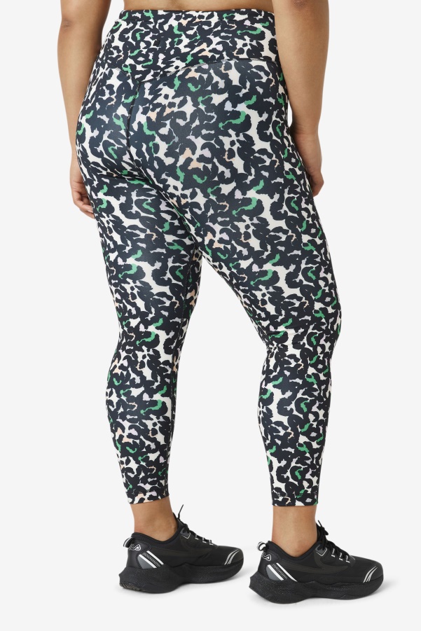 Forza Sleek 7/8 Leggings Fila Black Animal Print