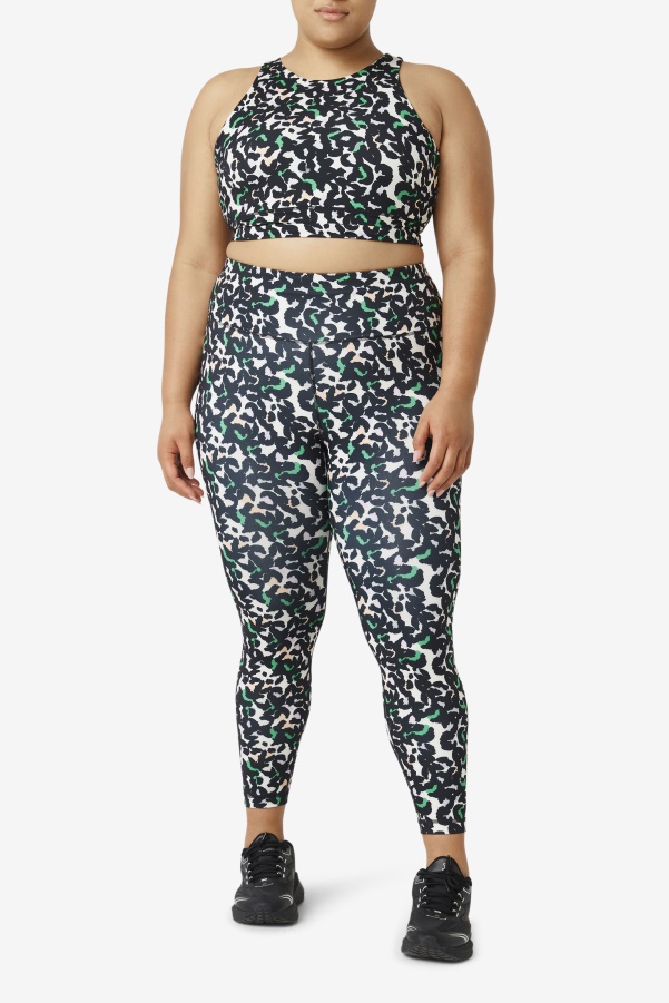 Forza Sleek 7/8 Leggings Fila Black Animal Print