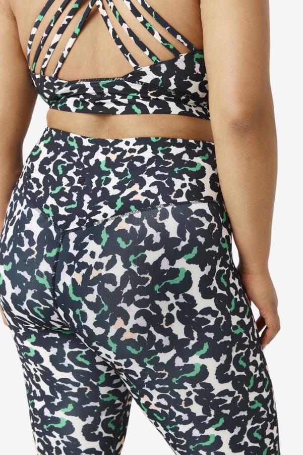 Forza Sleek 7/8 Leggings Fila Black Animal Print